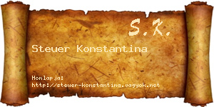 Steuer Konstantina névjegykártya